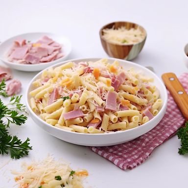 Macaronis Au jambon  