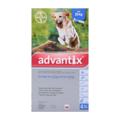 ADVANTIX DOG- EXTRA LARGE (4 DOSES)