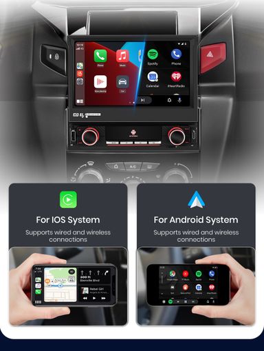 Rádio 1din 7" android 2/32Gb universal Carplay gps wifi Bluetooth