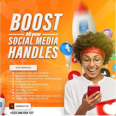 Social media accounts boosting 