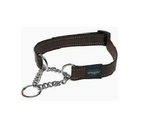 ROGZ  UTILITY CONTROL COLLAR CHAIN (L) BLACK REFLECTIVE