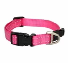 ROGZ  UTILITY CLASSIC COLLAR (M) PINK REFLECTIVE (M)