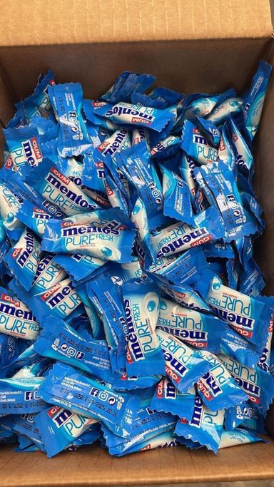 Mentos gum minis fresh 500 per case BBE 01/25  1 case 