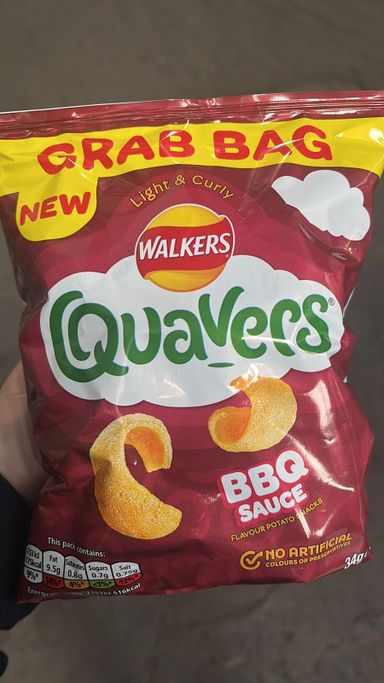 Quavers bbq 30x34g  BBE 17/08/24 2 cases 