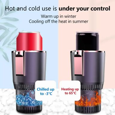 Car cup holder hot and cold