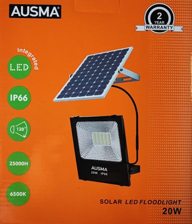 Ausma 20Watt *High Quality* SOLAR Outdoor LED Flood Light