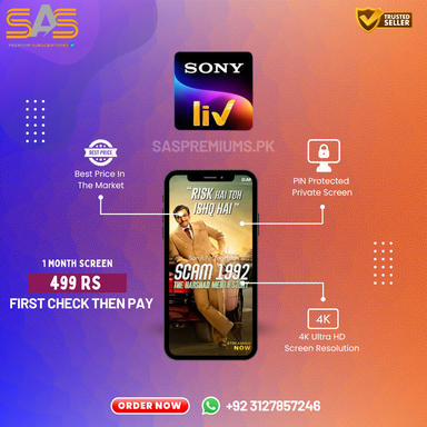 SonyLiv Single User 1 Month