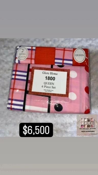 Glory home 6pc Queen Size Sheet set