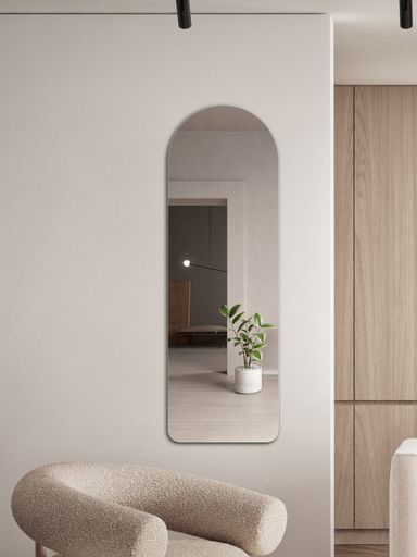 Wall mounted flexible mirror