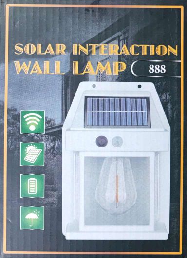 Solar Rechargeable Interaction Wall Lamp – Eco-Friendly and Interactive Lights & Lighting Accessories Solution