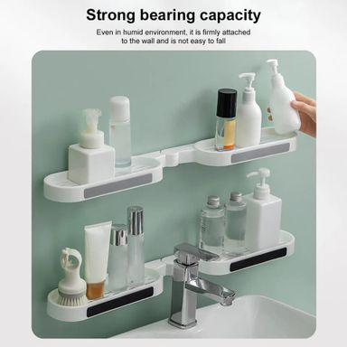 Bathroom wall mounted revolving rack