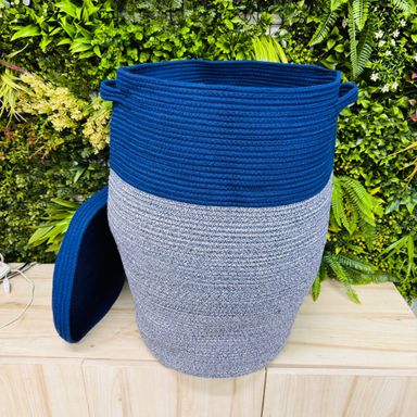 Cotton Rope Basket with Lid 