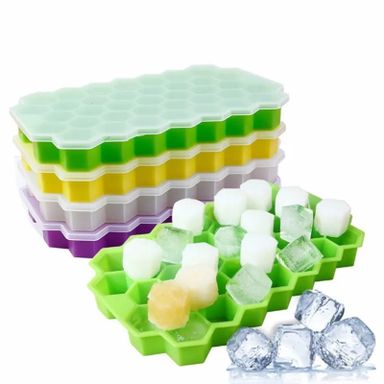 Reusable honeycomb silicone ice cube mould 