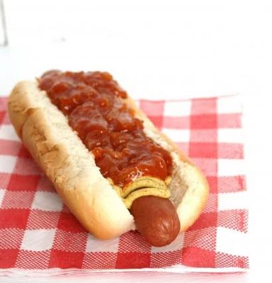 Sweet chili hotdog