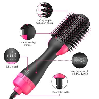 Electric hair straightener brush / dryer 