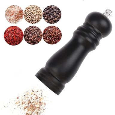 Wood salt / Pepper Grinder Mill Adjustable Stainless Steel Grinder 