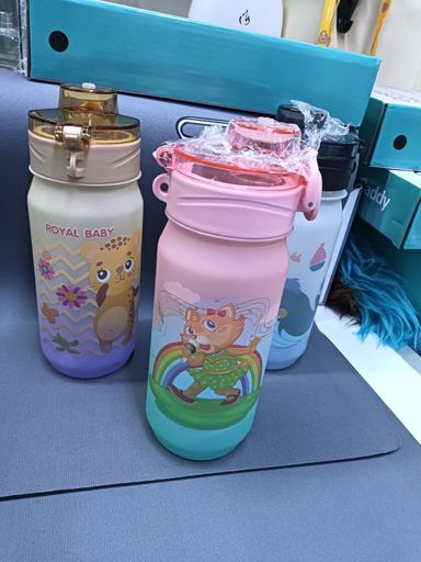 Kids sippy cartoon water bottle