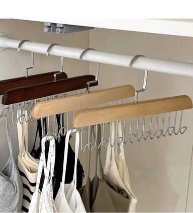 Wooden Hangers with hooks 