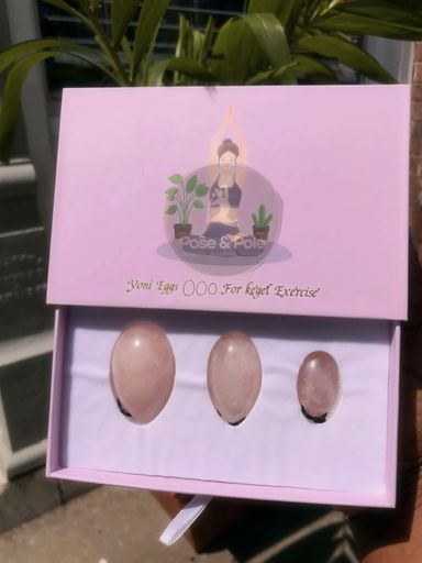 Rose Quartz Yoni Egg Set 