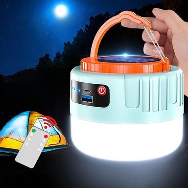 Lampe Solaire d'Urgence Multifonctionnelle avec Chargeur USB