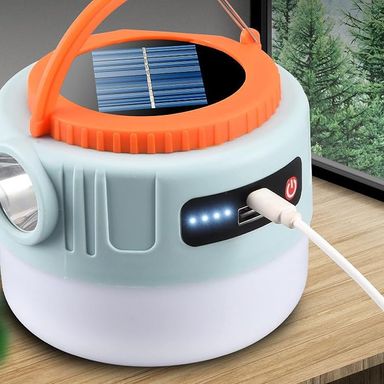 Lampe Solaire d'Urgence Multifonctionnelle avec Chargeur USB