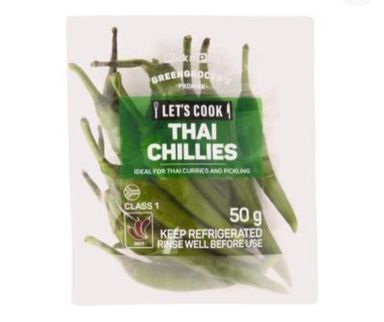 Let's Cook Thai chillies 50g