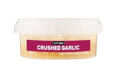 PnP Lets Cook Crushed Garlic 100g 