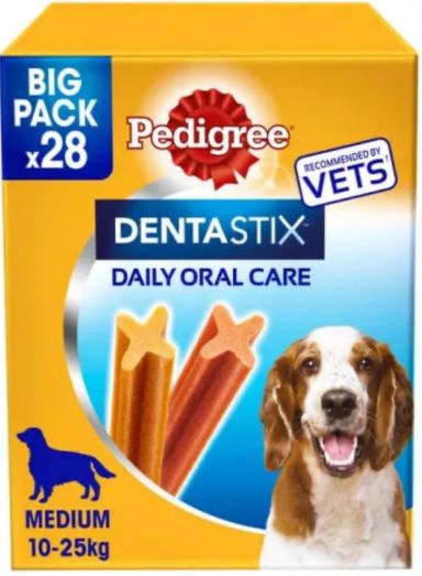 Pedigree dentastix 10-25kg 28pk  BBE 02/25