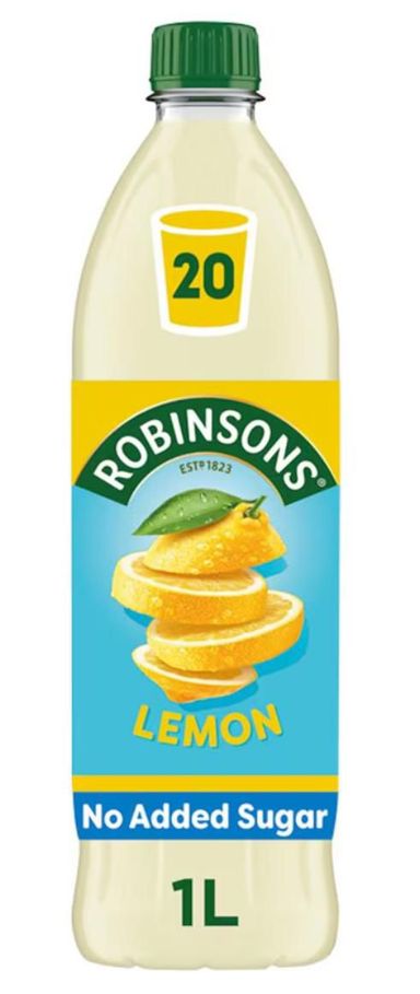 Robinsons lemon squash 1L BBE 4/1/25 