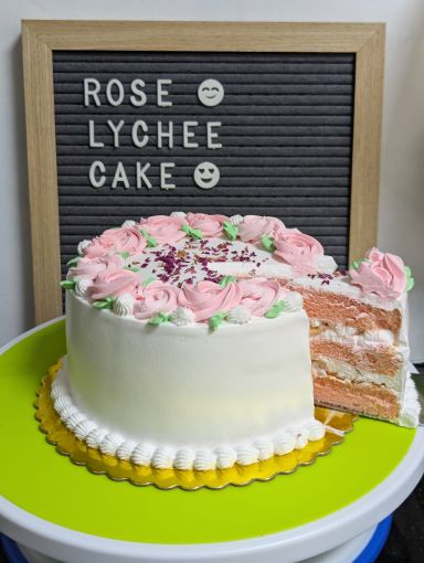 6 inch Rose Lychee Cake