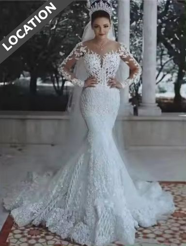 Robe de mariage sirène en V LOCA