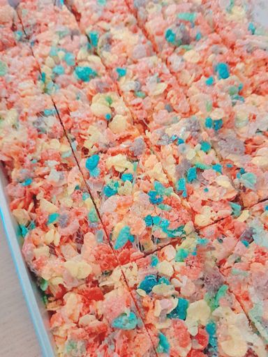 Fruity Pebble Krispie Treats 