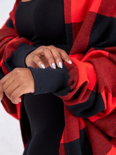 Gubi Maasai Cardigan - Black / Red