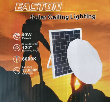 Easton 40Watt Solar Indoor Ceiling Light