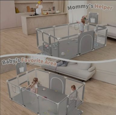 Baby Playpen - Rectangle with 30 balls