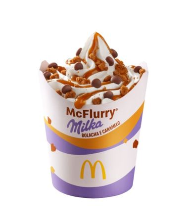 Mcflurry Milka Bolacha e Caramelo