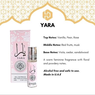 Yara Roll On Perfume - 10ML