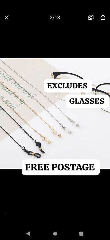 Boho Beaded Glasses Chain.