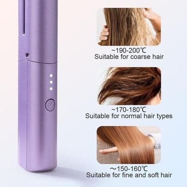 Meneflix Portable Mini Hair Straightener Cordless