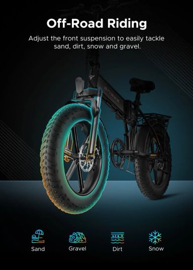 Electric Bike Engwe EP-2 Pro Fat Tire Bike 750w