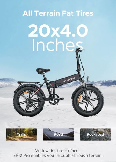 Electric Bike Engwe EP-2 Pro Fat Tire Bike 750w