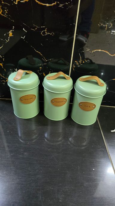 3pc Alloy  Canister Set