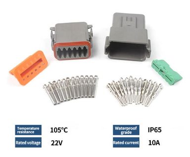 High-Quality 12 Pin Waterproof Deutsch Type Electrical Connector for Challenging Environments