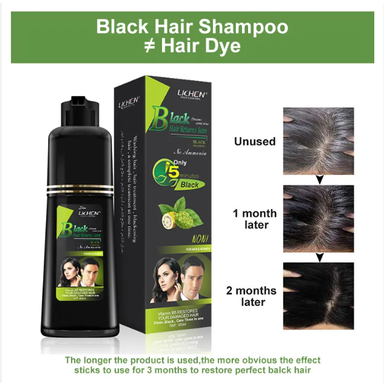 Lichen Hair Color Shampoo Black