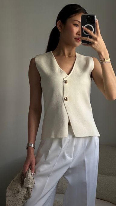 KNITTED VEST TOP 