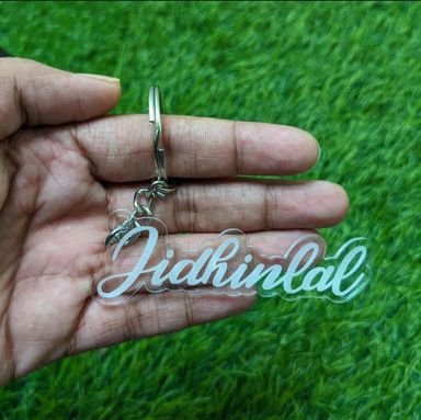 Acrylic Name Keyring