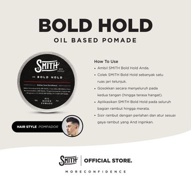 SMITH - Bold Hold Hair Pomade Oil Based 85gr