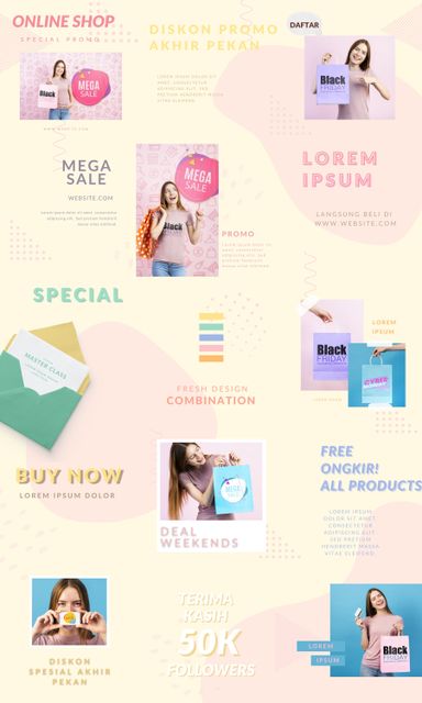 Online Shop 3:5 Grid: 3600x6000 (2 pages)