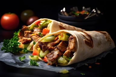 Chicken & beef Shawarma combo 