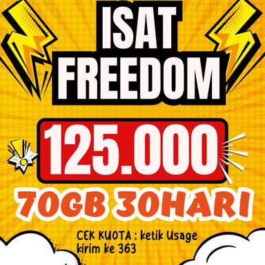 Indosat Freedom 70GB 30 HR